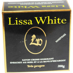 Savon Crème gommant Lissa White enrichi au miel et à la bave d'escargot