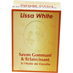 Lissa White savon gommant et éclaircessant à l'huile de carotte