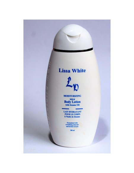 Lissa white Lait Hydratant pour le corps à l'huile de sésame 300ml