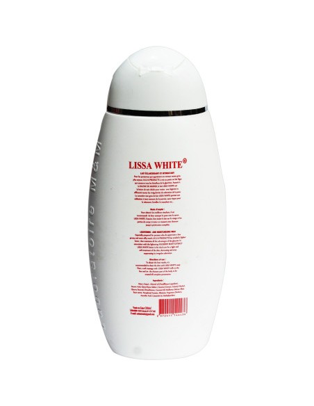 Lissa White lait éclaircissant et hydratant aux extraits de plantes 300ml