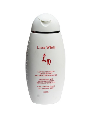 Lissa White lait éclaircissant et hydratant aux extraits de plantes 300ml