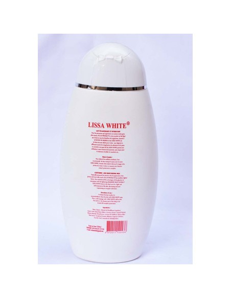 Lissa White lait éclaircissant et hydratant aux extraits de plantes 300ml