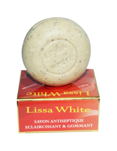 Lissa White savon anticeptique éclaircessant et gommant 200g