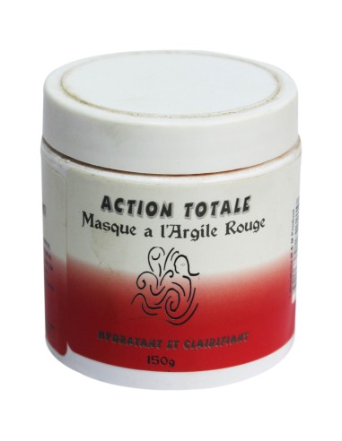 Action totale Masque à l'argile rouge hydratant et clarifiant 150g