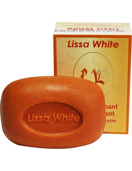 Lissa White exfoliating and lightening soap with carrot oil 150g