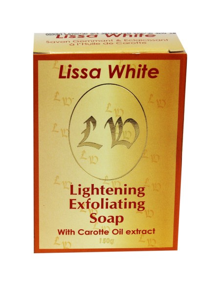 Lissa White exfoliating and lightening soap with carrot oil 150g