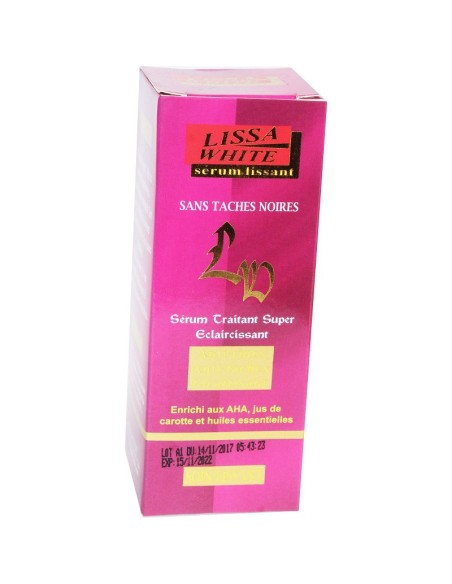 Lissa White sérum traitant super éclaircissant antiride anti tâche cicatrisant
